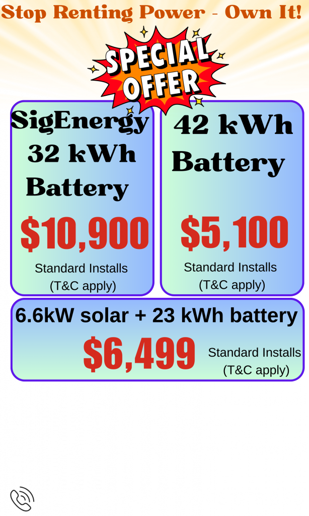 Solar battery offerd